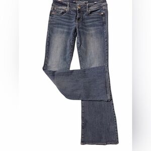 American Eagle Outfitters Dark Blue Kick Boot Jeans